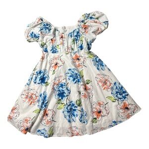 Abercrombie Kids Emerson Puff Sleeve Floral Midi Dress GIRLS size 15/16 Summer